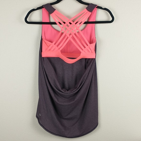 Lululemon free to be wild tank black cherry top 4 - Picture 2 of 11